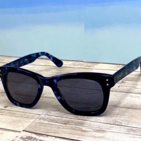 Komono Blue Marbled Sunglasses NEW The Allen Indigo Demi - Picture 6 of 12